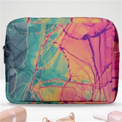 Alcohol Ink Make Up Pouch (large) by Dazzleway