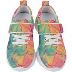 Alcohol Ink Kids  Velcro Strap Shoes