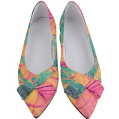 Alcohol Ink Women s Bow Heels