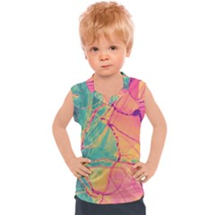 Alcohol Ink Kids  Sport Tank Top