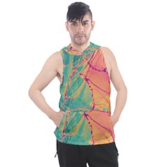 Alcohol Ink Men s Sleeveless Hoodie by Dazzleway