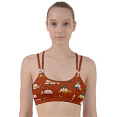 Cute Merry Christmas And Happy New Seamless Pattern With Cars Carrying Christmas Trees Line Them Up Sports Bra by EvgeniiaBychkova