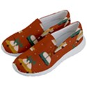 Cute Merry Christmas And Happy New Seamless Pattern With Cars Carrying Christmas Trees Women s Lightweight Slip Ons View2