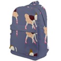 Cute  Pattern With  Dancing Ballerinas On The Blue Background Classic Backpack View1