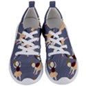 Cute  Pattern With  Dancing Ballerinas On The Blue Background Women s Lightweight Sports Shoes View1