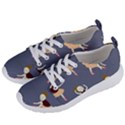 Cute  Pattern With  Dancing Ballerinas On The Blue Background Women s Lightweight Sports Shoes View2