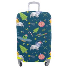 Space Christmas Space Christmas Luggage Cover (medium)