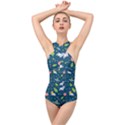 Space Christmas Space Christmas Cross Front Low Back Swimsuit View1