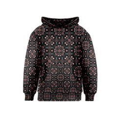 Dark Seamless Gemoetric Print Mosaic Kids  Pullover Hoodie