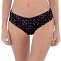 Dark Seamless Gemoetric Print Mosaic Reversible Classic Bikini Bottoms View1