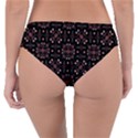 Dark Seamless Gemoetric Print Mosaic Reversible Classic Bikini Bottoms View2