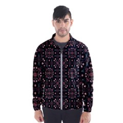 Dark Seamless Gemoetric Print Mosaic Men s Windbreaker by dflcprintsclothing