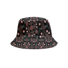 Dark Seamless Gemoetric Print Mosaic Bucket Hat (kids) by dflcprintsclothing