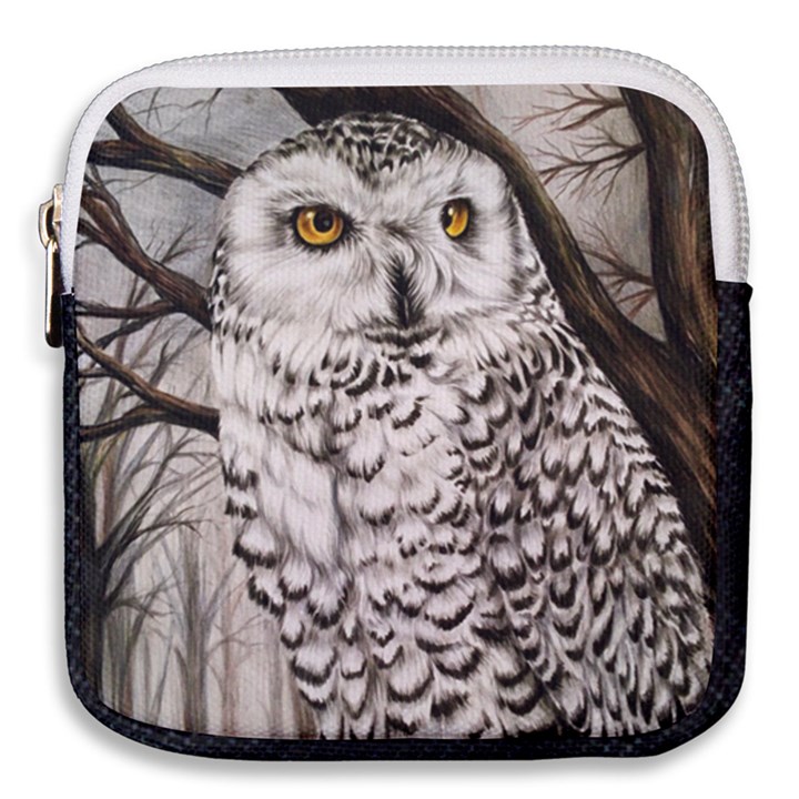 Snowy Owl Mini Square Pouch