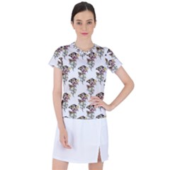 Butterflies On Peonies - By Larenard Women s Sports Top by LaRenard