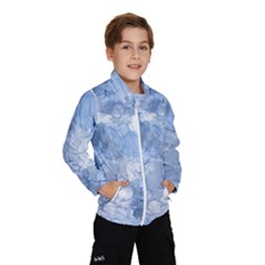 Blue Alcohol Ink Kids  Windbreaker