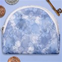 Blue alcohol ink Horseshoe Style Canvas Pouch View1