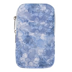 Blue Alcohol Ink Waist Pouch (small) by Dazzleway