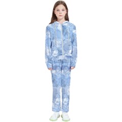 Blue Alcohol Ink Kids  Tracksuit by Dazzleway