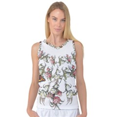 Lady Of The Flowers - By Larenard Women s Basketball Tank Top by LaRenard