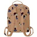 Cute  Pattern With  Dancing Ballerinas On Pink Background Flap Pocket Backpack (Large) View3