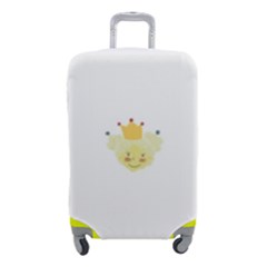 Cute Delicate Seamless Pattern With Little Princesses In Scandinavian Style With Texture Of Natural Luggage Cover (small)