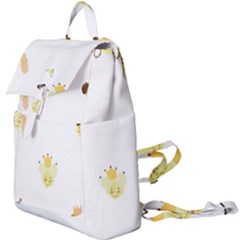 Cute Delicate Seamless Pattern With Little Princesses In Scandinavian Style With Texture Of Natural Buckle Everyday Backpack by EvgeniiaBychkova