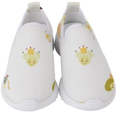 Cute Delicate Seamless Pattern With Little Princesses In Scandinavian Style With Texture Of Natural Kids  Slip On Sneakers