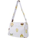 Cute Delicate Seamless Pattern With Little Princesses In Scandinavian Style With Texture Of Natural Front Pocket Crossbody Bag View2