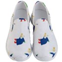 Funny  Winter Seamless Pattern With Little Princess And Her Christmas Men s Lightweight Slip Ons View1