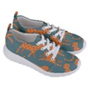 Vector Seamless Pattern With Cute Orange And  Cheetahs On The Blue Background  Tropical Animals Women s Lightweight Sports Shoes View3