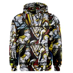 Christian Window Glass Art Print Men s Core Hoodie