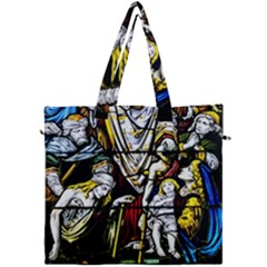 Christian Window Glass Art Print Canvas Travel Bag by dflcprintsclothing