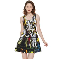 Christian Window Glass Art Print Inside Out Reversible Sleeveless Dress