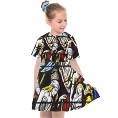 Christian Window Glass Art Print Kids  Sailor Dress by dflcprintsclothing