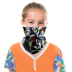 Christian Window Glass Art Print Face Covering Bandana (kids)