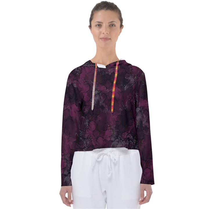 Purple alcohol ink Women s Slouchy Sweat