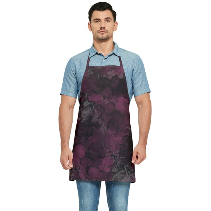 Purple alcohol ink Kitchen Apron