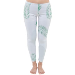 Flower Branch Corolla Wreath Vector Classic Winter Leggings