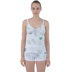 Flower Branch Corolla Wreath Vector Tie Front Two Piece Tankini