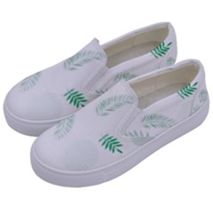 Flower Branch Corolla Wreath Vector Kids  Canvas Slip Ons