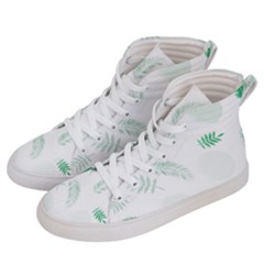 Flower Branch Corolla Wreath Vector Women s Hi-top Skate Sneakers by HermanTelo