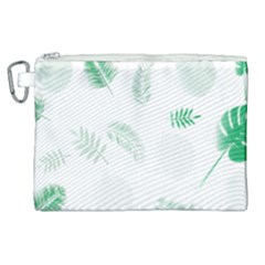 Flower Branch Corolla Wreath Vector Canvas Cosmetic Bag (xl)