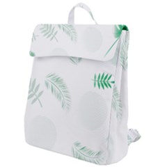 Flower Branch Corolla Wreath Vector Flap Top Backpack