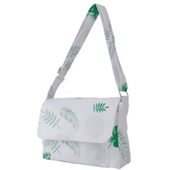 Flower Branch Corolla Wreath Vector Full Print Messenger Bag (s)