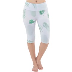 Flower Branch Corolla Wreath Vector Lightweight Velour Cropped Yoga Leggings