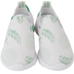 Flower Branch Corolla Wreath Vector Kids  Slip On Sneakers