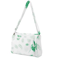 Flower Branch Corolla Wreath Vector Front Pocket Crossbody Bag