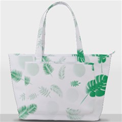 Flower Branch Corolla Wreath Vector Back Pocket Shoulder Bag 