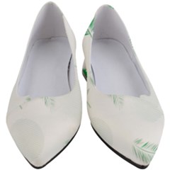 Flower Branch Corolla Wreath Vector Women s Block Heels  by HermanTelo